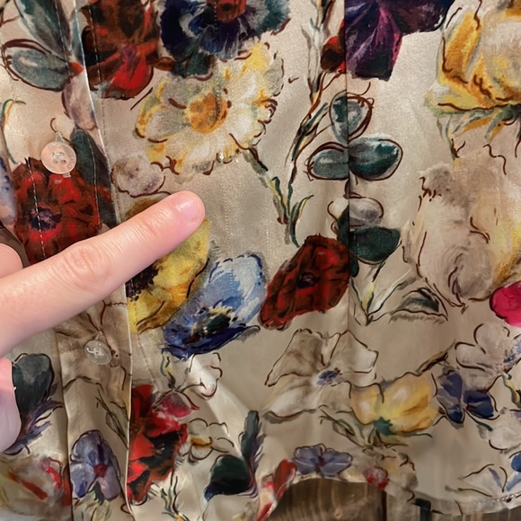 Dolce & Gabbana Silk Floral Button Up Blouse - Picture 3 of 9